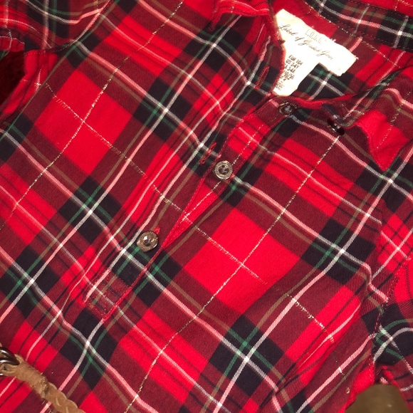 Long Sleeve Plaid Dress - Picture 4 of 4